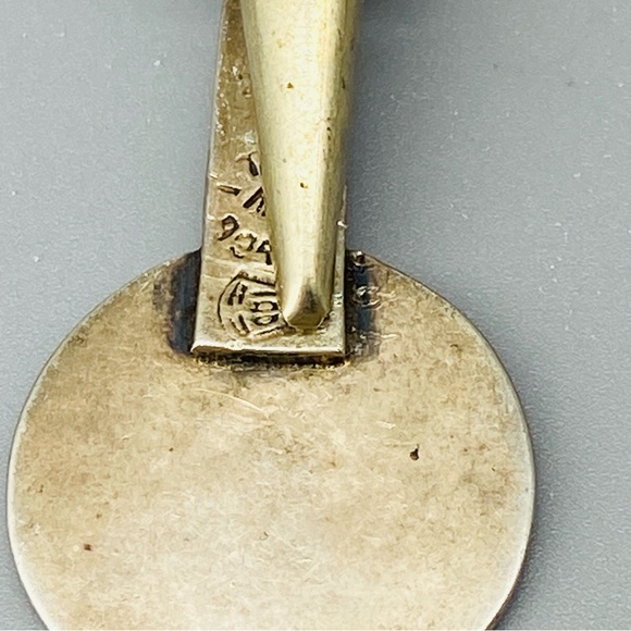 Vintage Sterling Silver Aztec Mayan Sun Calendar Tie Clip 925 - Picture 12 of 13